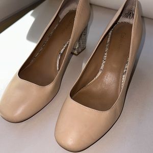 Calvin Klein Nude Block Heels